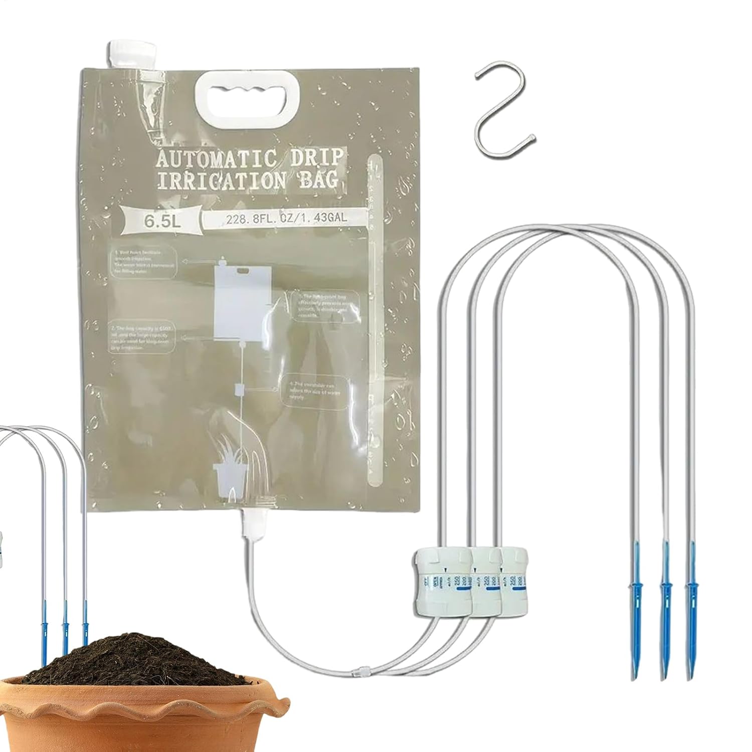 Plant Parent Kit - Automatyczny zraszacz kroplujący, regulowana szybkość kroplowania,