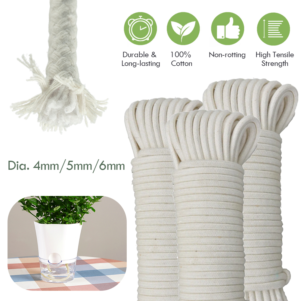 Plant Parent Kit - 4/5/6mm samopodlewający się bawełniany sznurek roślina